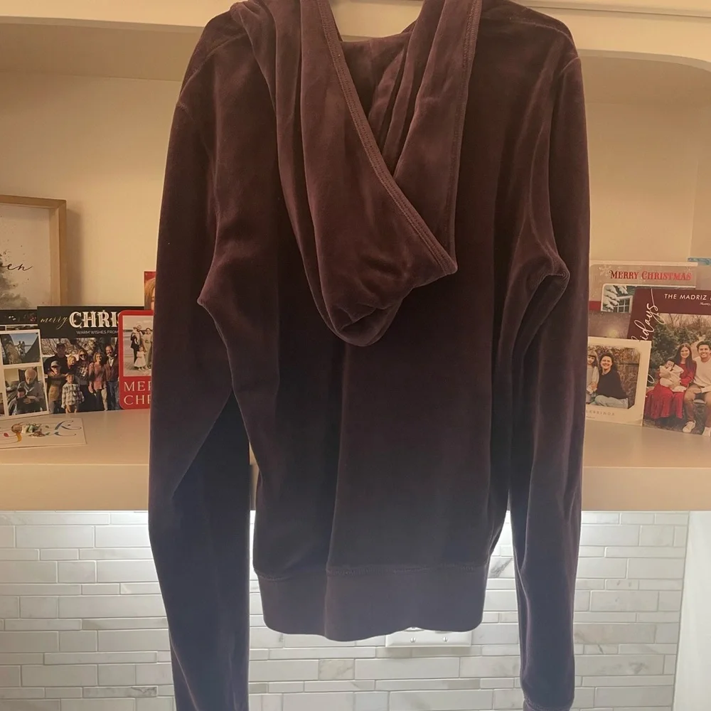 Juicy Couture Women’s Dark Purple and Grey Zip-Up Sweater Bundle 2 Size Small - Picture 2 of 6